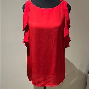 Elegant Red sleeveless blouse from Banana Republic